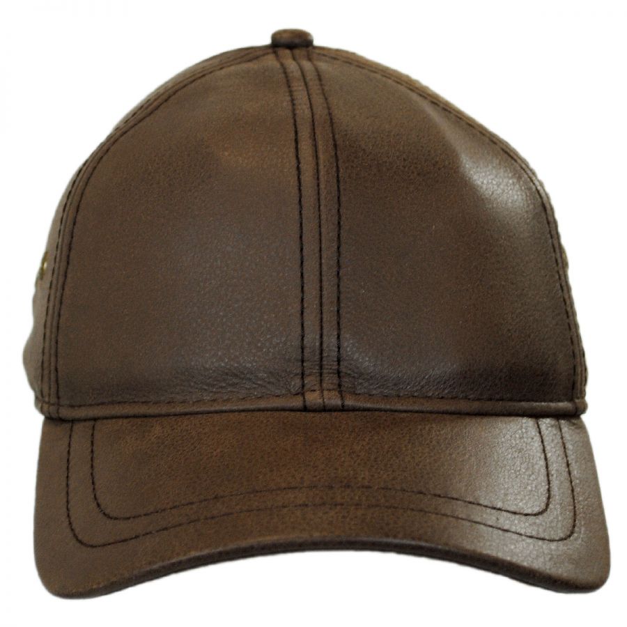 Stetson Timber Leather Adjustable Baseball Cap Blank Baseball Caps