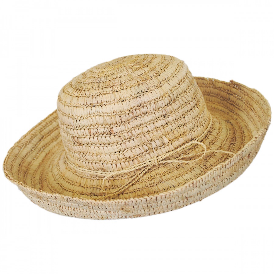 Pantropic Sonoma Raffia Straw Crusher Hat Straw Hats
