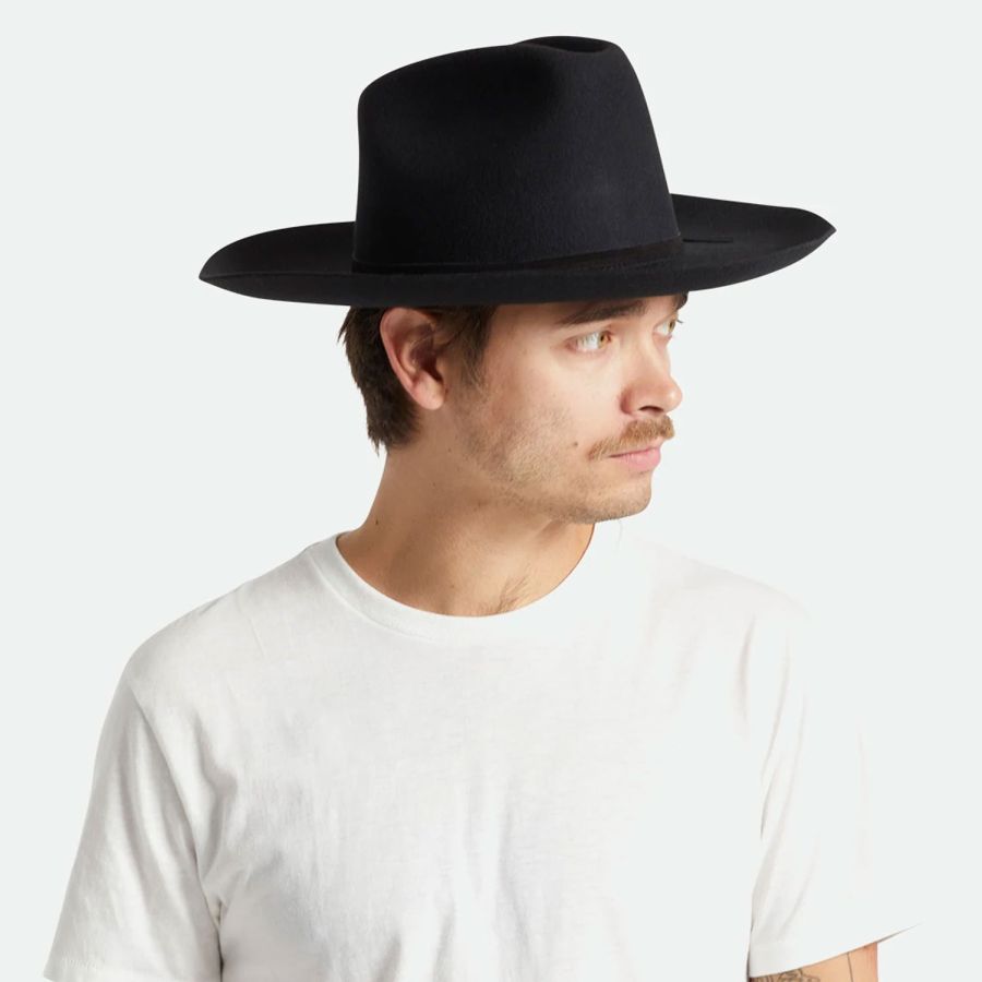 Brixton Hats Sedona Reserve Wool Felt Cowboy Hat - Black Cowboy ...