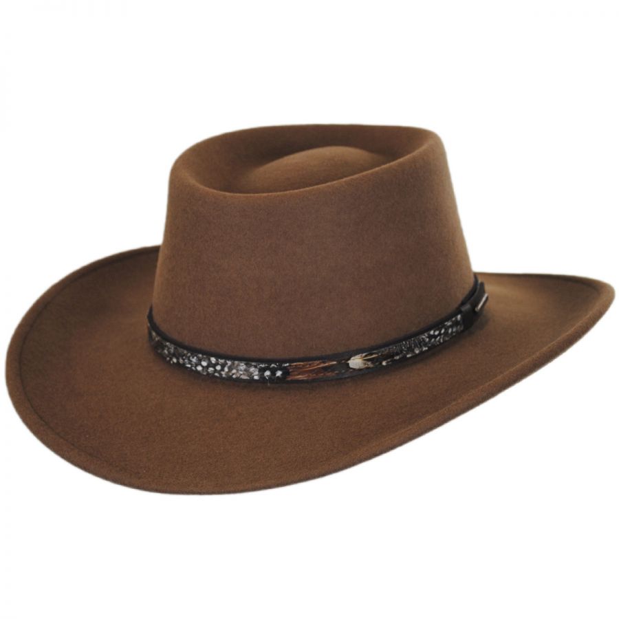 Stetson Kelso Crushable Wool Felt Gambler Western Hat Cowboy