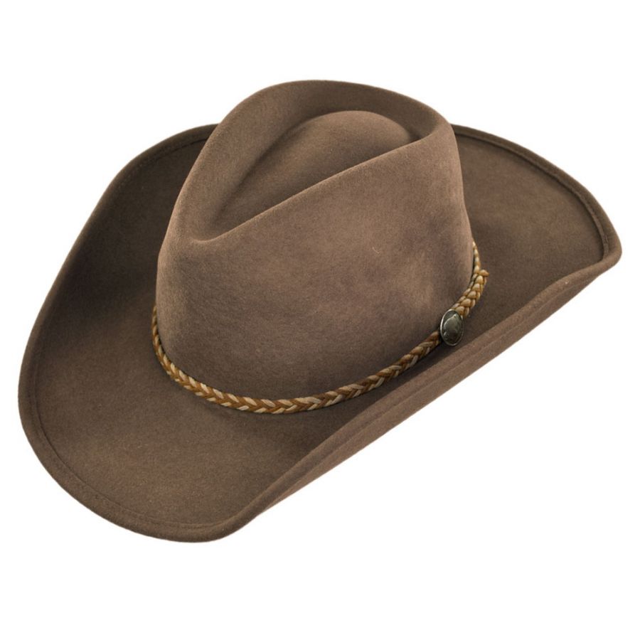 Stetson Rawhide Buffalo Fur Felt Western Hat Cowboy & Western Hats