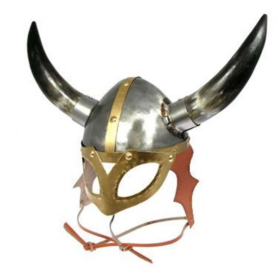 VikingHelmets.com Viking Helmet With Mask and Horns Viking Helmets