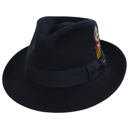 Jaxon Hats C-Crown Crushable Wool Felt Fedora Hat Crushable