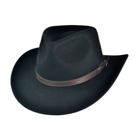 Jaxon Hats Crushable Wool Felt Outback Hat Crushable